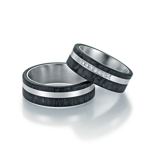 Eheringe „Carbon Collection“ 22-TZ01030-060