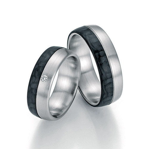 Eheringe „Carbon Collection“ 22-TZ01050-060