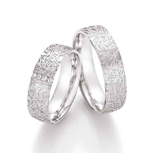 Eheringe „White Style Silver Dreams Brilliant“ 55-TZ30110-060