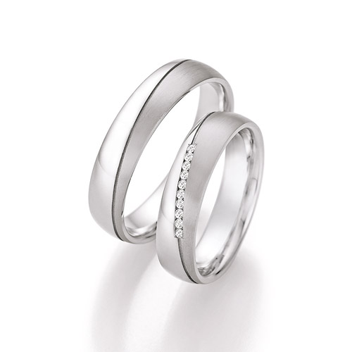 Eheringe „White Style Silver Dreams Brilliant“ 55-TZ30170-050